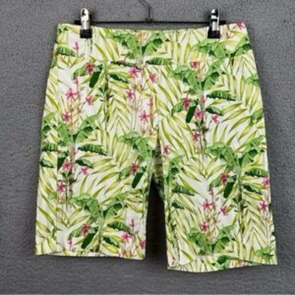 J.McLaughlin Cove Tropical Floral Print High Rise Wide Leg Shorts women’s size 0